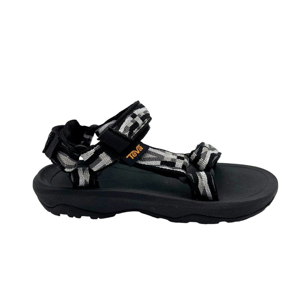 Teva Black & Gray Patterned Kids Sport Sandals
